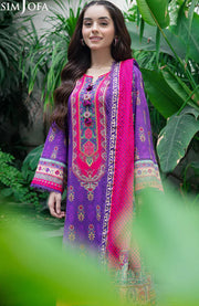 Asimjofa - Asim Jofa Lawn'25 Printed Suits Unstitched 3 Piece - Summer Collection - aubranz.com