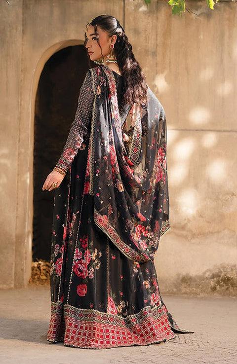 Xenia - Rumi Luxe'25 By Xenia Embroidered Chiffon Suit Unstitched 3 piece - Formal Collection - aubranz.com