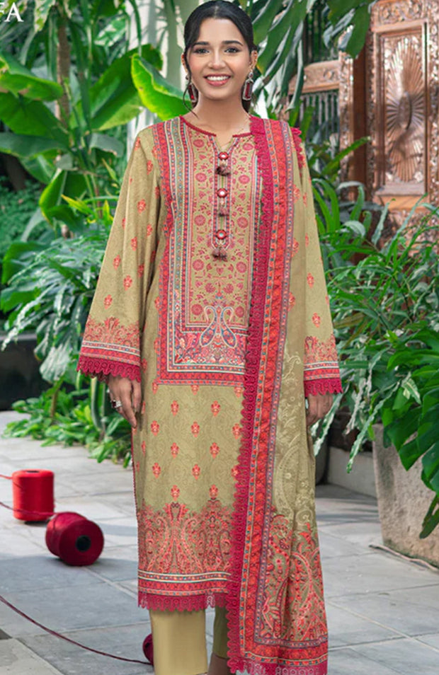 Asimjofa - Asim Jofa Lawn'25 Printed Suits Unstitched 3 Piece - Summer Collection - aubranz.com