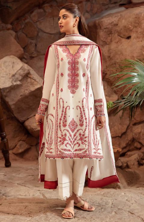 Zaha - Zaha Lawn Embroidered Lawn Suit Unstitched 3 Piece ZHL24L9A Summer Collection - aubranz.com