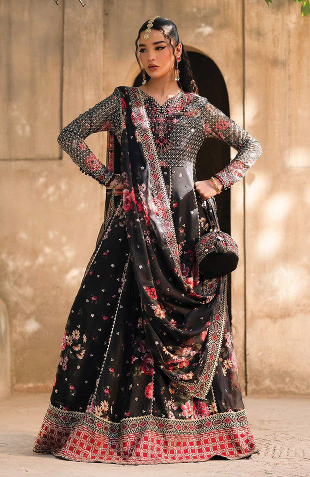Xenia - Rumi Luxe'25 By Xenia Embroidered Chiffon Suit Unstitched 3 piece - Formal Collection - aubranz.com