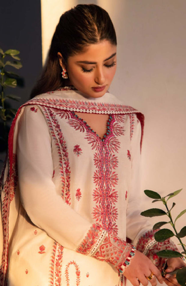 Zaha - Zaha Lawn Embroidered Lawn Suit Unstitched 3 Piece ZHL24L9A Summer Collection - aubranz.com