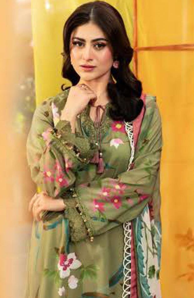 Mariab - Maria B M Basic Vol-1 Printed Lawn Suits Unstitched 3 Piece - Summer Collection - aubranz.com