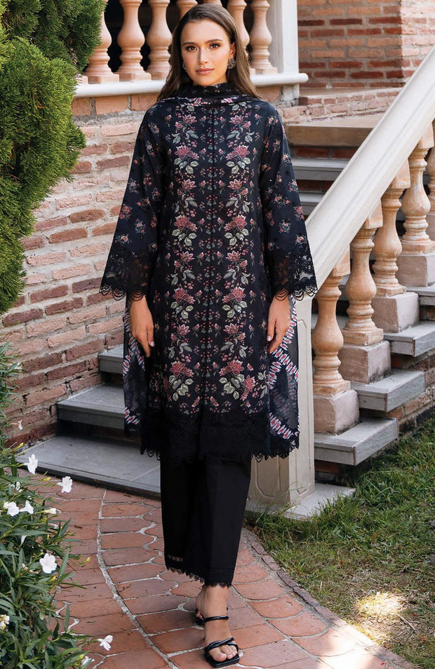 Afrozeh - Afrozeh Damask Lawn'25 Embroidered Suits Unstitched 3 Piece - Summer Collection - aubranz.com