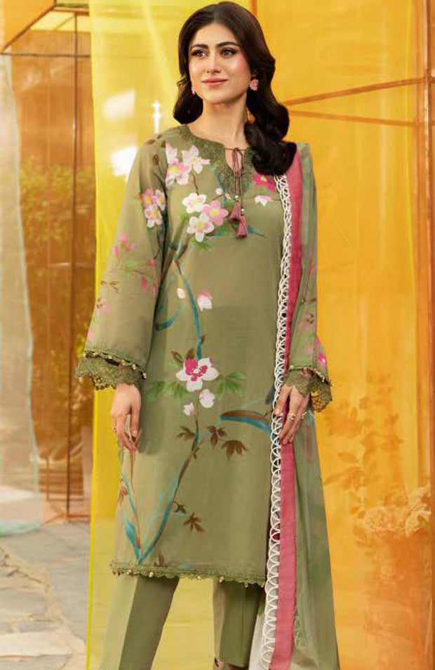 Mariab - Maria B M Basic Vol-1 Printed Lawn Suits Unstitched 3 Piece - Summer Collection - aubranz.com