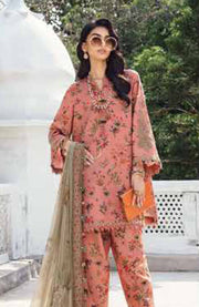 Mariab - M Prints Intermix Fall Edit'25 By Maria B Embroidered Cambric Suits Unstitched 3 Piece - Winter Collection - aubranz.com
