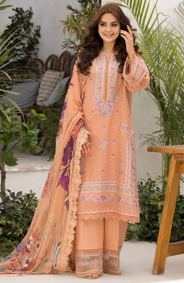 Sobia_Nazir - Sobia Nazir Vital Lawn'25 Embroidered Suits Unstitched 3 Piece - Summer Collection - aubranz.com