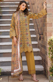 Afrozeh - Afrozeh Damask Lawn'25 Embroidered Suits Unstitched 3 Piece - Summer Collection - aubranz.com