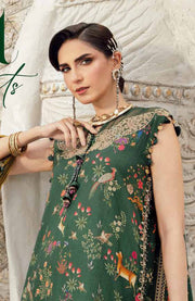 Mariab - M Prints Intermix Fall Edit'25 By Maria B Embroidered Cambric Suits Unstitched 3 Piece - Winter Collection - aubranz.com