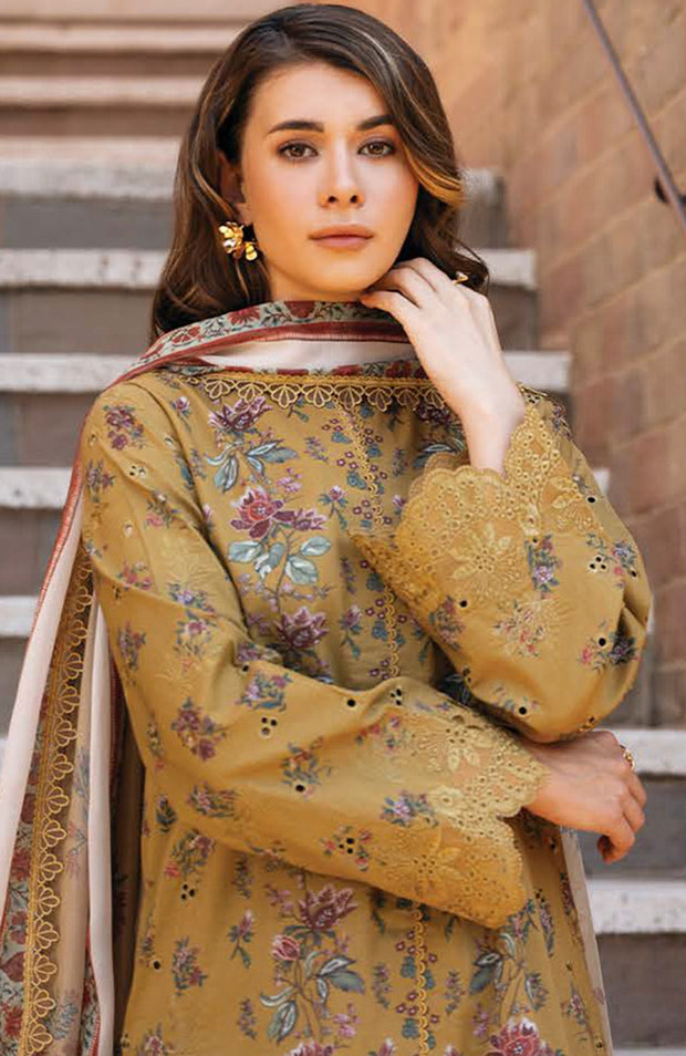 Afrozeh - Afrozeh Damask Lawn'25 Embroidered Suits Unstitched 3 Piece - Summer Collection - aubranz.com