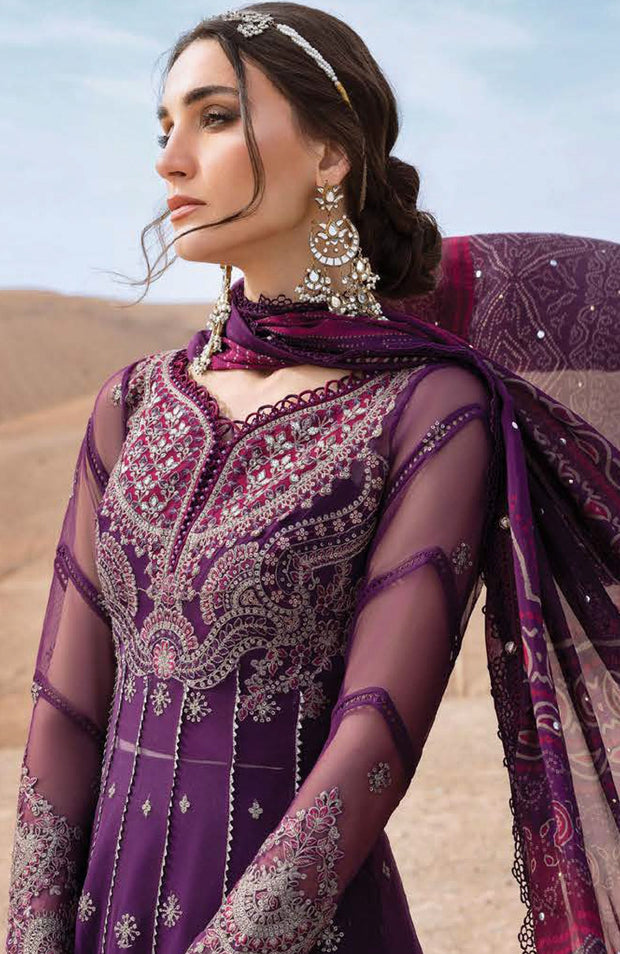 Mariab - Maria B Voyage a'Luxe x Morocco Luxury Lawn'25 Embroidered Suits Unstitched 3 Piece - Summer Collection - aubranz.com