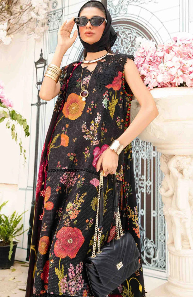 Mariab - MPrint Eid Edit'25 By Maria B Embroidered Lawn Suits Unstitched 3 Piece - Summer Collection - aubranz.com