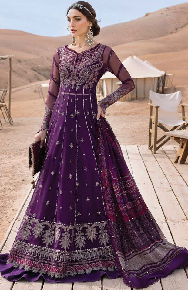 Mariab - Maria B Voyage a'Luxe x Morocco Luxury Lawn'25 Embroidered Suits Unstitched 3 Piece - Summer Collection - aubranz.com