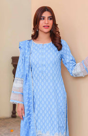 Abtextiles - Meerub Ikat Vol 2 Wrinkle Free Collection'25 By Ab Textile Embroidered Lawn Suit Unstitched 3 Piece - Summer Collection - aubranz.com