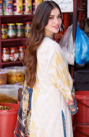 A Symphony in Spice and Silk Arabic Lawn Collection 2024 by Asim Jofa SKU#44
