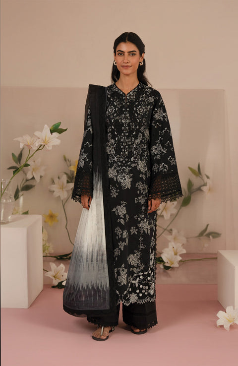Afrozeh - Floral Charm'25 by Afrozeh Embroidered Lawn Suits Unstitched 3 Piece - Summer Collection - aubranz.com