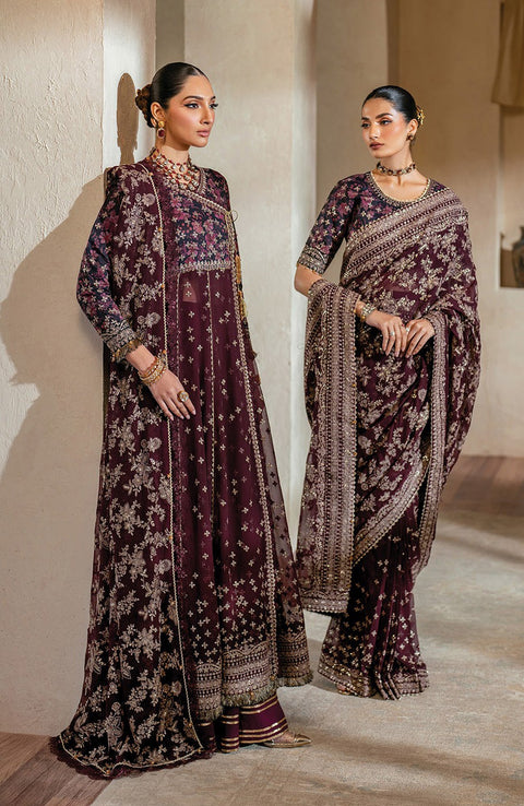 Xenia - Niran by Xenia Embroidered Chiffon Suits Unstitched 3 Piece - Formals Collection - aubranz.com