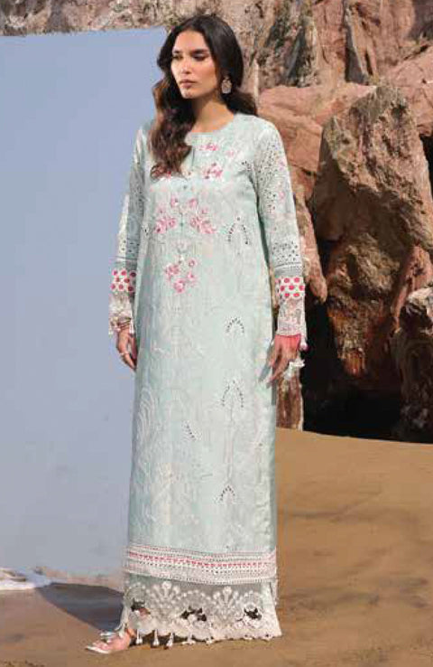 Imrozia - Hania Luxury Lawn'25 By Imrozia Embroidered Suit Unstitched 3 Piece - Summer Collection - aubranz.com