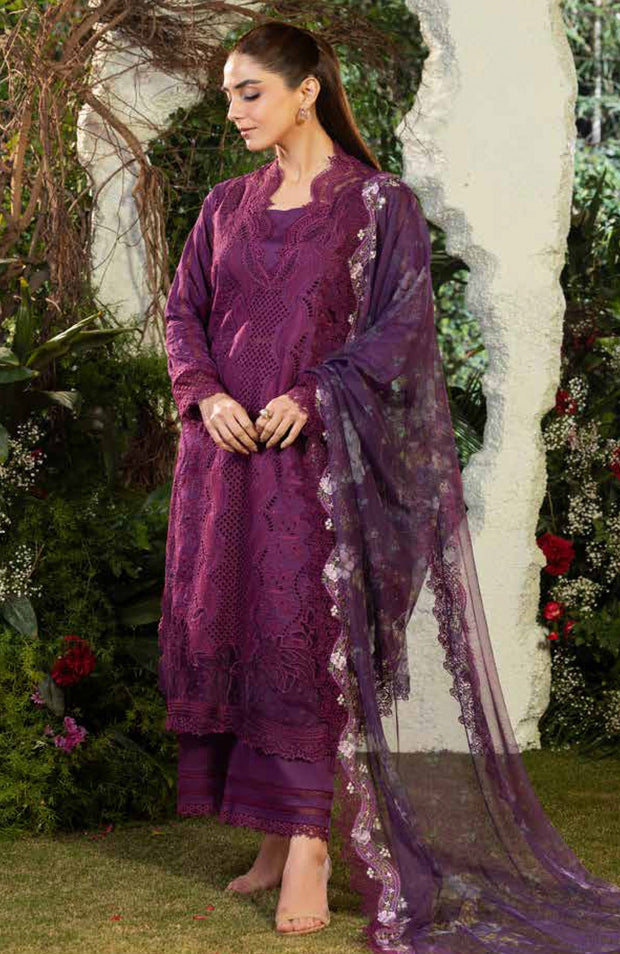 Sobia_Nazir - Sobia Nazir Luxury Lawn'25 Embroidered Suits Unstitched 3 Piece - Summer Collection - aubranz.com