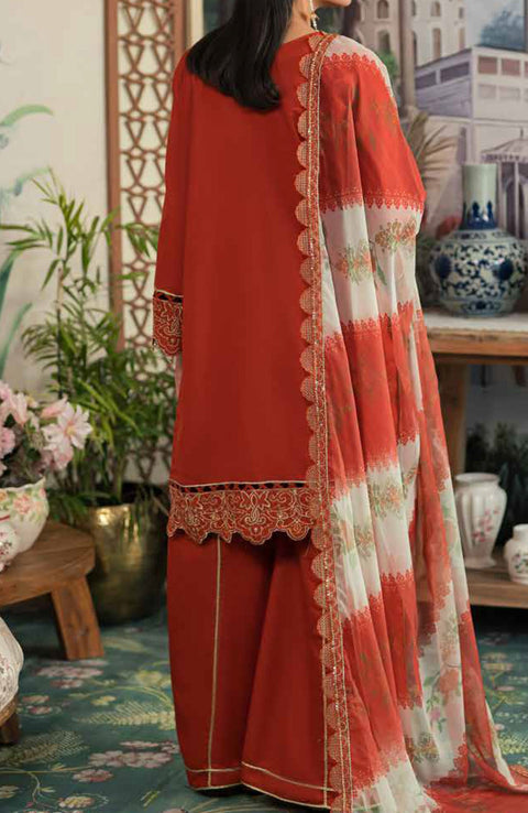 Emaanadeel - Ayera Luxury By Emaan Adeel Lawn Suit Unstitched 3 Piece EAAYR24L 08 Summer Collection - aubranz.com