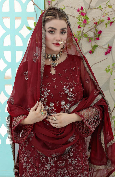 Pakdaman - PEHCHAAN FORMALS'24 BY PAKDAMAN EMBROIDERED SUITS UNSTITCHED 3 PIECE - FORMAL COLLECTION - aubranz.com