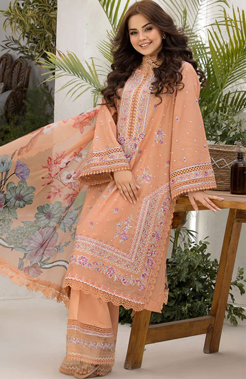 Sobia_Nazir - Sobia Nazir Vital Lawn'25 Embroidered Suits Unstitched 3 Piece - Summer Collection - aubranz.com