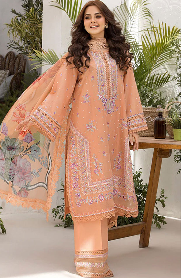 Sobia_Nazir - Sobia Nazir Vital Lawn'25 Embroidered Suits Unstitched 3 Piece - Summer Collection - aubranz.com