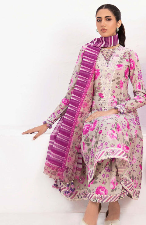 Jazmin - Delia By Jazmin Embroidered Lawn Suits'24 Unstitched 3 Piece Summer Collection - aubranz.com