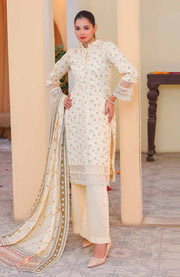 Abtextiles - Meerub Ikat Vol 2 Wrinkle Free Collection'25 By Ab Textile Embroidered Lawn Suit Unstitched 3 Piece - Summer Collection - aubranz.com