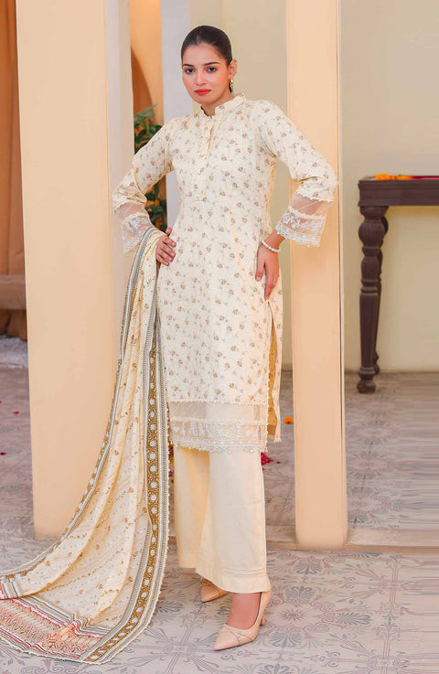 Abtextiles - Meerub Ikat Vol 2 Wrinkle Free Collection'25 By Ab Textile Embroidered Lawn Suit Unstitched 3 Piece - Summer Collection - aubranz.com