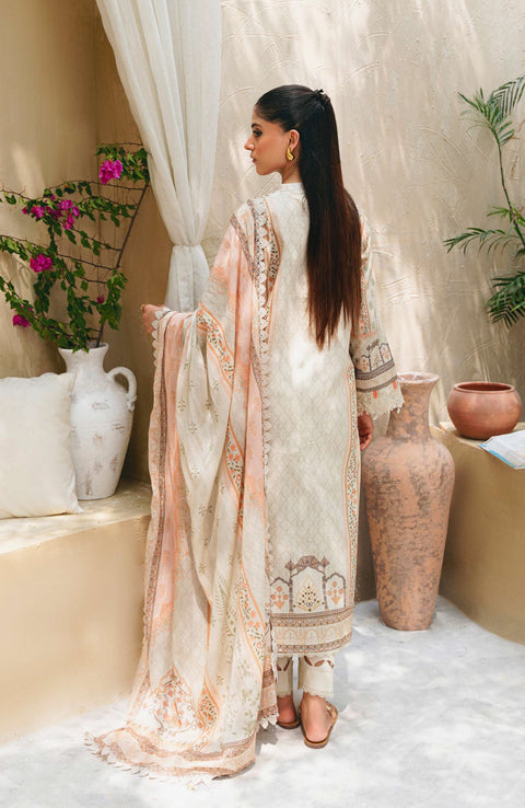 Abyaan - Aabyaan Shezlin Chikankari Lawn'25 Embroidered Suit Unstitched 3 Piece - Summer Collection - aubranz.com