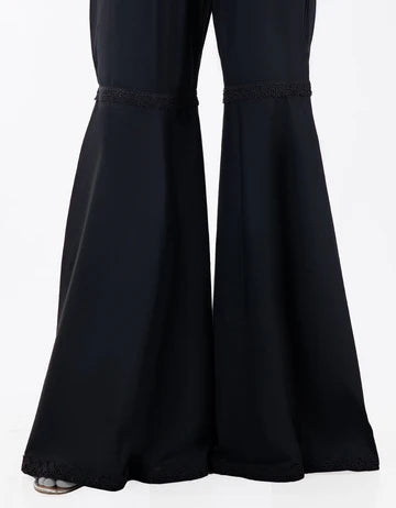 LAWN BLACK GHARARA - J. JUNAID JAMSHED SKU#TROUSER9 aubranz.com