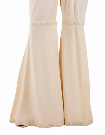 LAWN WHITE GHARARA - J. JUNAID JAMSHED SKU#TROUSER2 aubranz.com