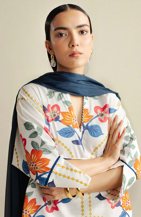 Zara_Shahjahan - Coco Prints'25 Vol-4 by Zara Shahjahan Printed Lawn Suits Unstitched 3 Piece - Summer Collection - aubranz.com