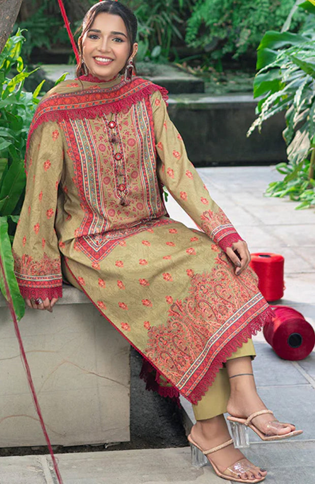 Asimjofa - Asim Jofa Lawn'25 Printed Suits Unstitched 3 Piece - Summer Collection - aubranz.com