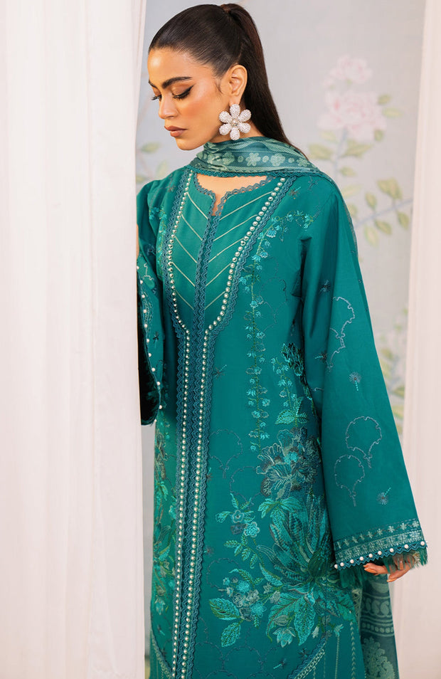 Binilyas - La'Hira Spring Summer By Bin Ilyas Lawn Collection'24 Unstitched 3 Piece Summer Collection - aubranz.com