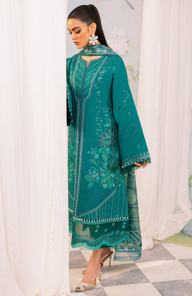Binilyas - La'Hira Spring Summer By Bin Ilyas Lawn Collection'24 Unstitched 3 Piece Summer Collection - aubranz.com
