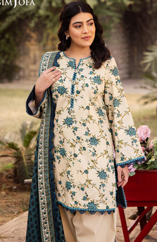 Asimjofa - Asim Jofa Lawn'25 Printed Suits Unstitched 3 Piece - Summer Collection - aubranz.com