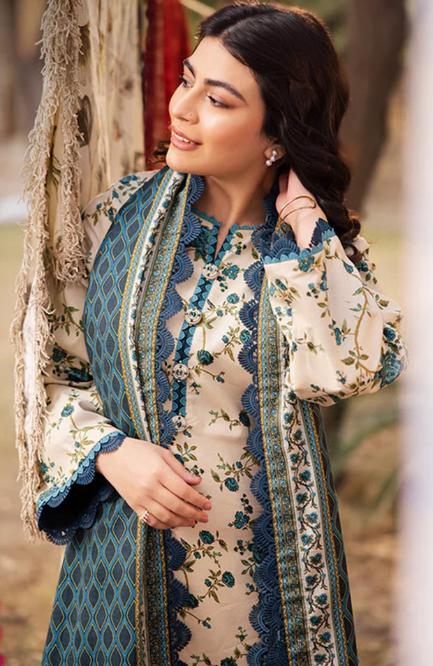 Asimjofa - Asim Jofa Lawn'25 Printed Suits Unstitched 3 Piece - Summer Collection - aubranz.com