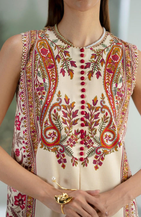 Saira_Rizwan - Joolie Prints Collecetion'25 By Saira Rizwan Printed Lawn Suit Unstitched 3 Piece - Summer Collection - aubranz.com