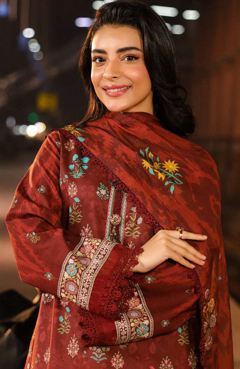 Asimjofa - Asim Jofa Eid Essentials'25 Printed Lawn Suit Unstiched 3 Piece-Summer Collection - aubranz.com