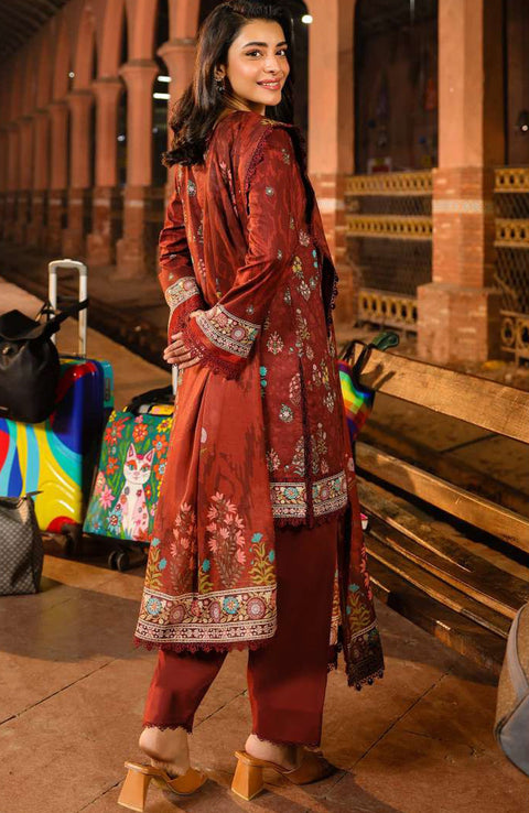 Asimjofa - Asim Jofa Eid Essentials'25 Printed Lawn Suit Unstiched 3 Piece-Summer Collection - aubranz.com