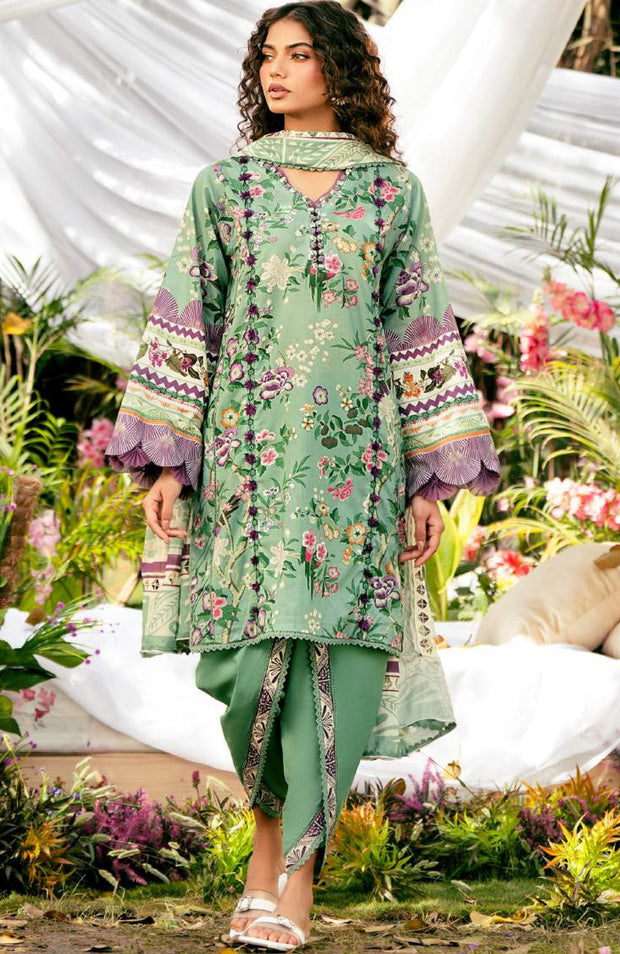 Elaf - Elaf Prints'25 Printed Lawn Suits Unstitched 3 Piece - Summer Collection - aubranz.com