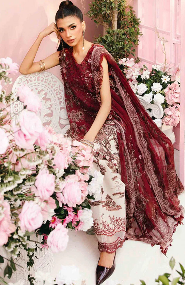 Mariab - MPrint Eid Edit'25 By Maria B Embroidered Lawn Suits Unstitched 3 Piece - Summer Collection - aubranz.com