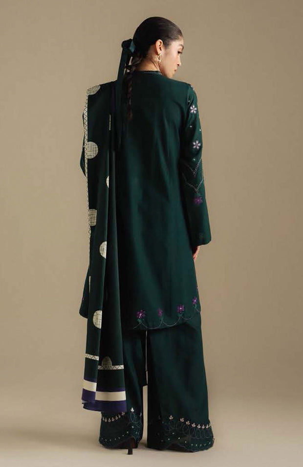 Zara_Shahjahan - COCO WINTER'25 BY ZARA SHAHJAHAN EMBROIDERED KHADDAR SUITS UNSTITCHED 3 PIECE - WINTER COLLECTION - aubranz.com