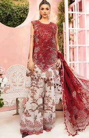 Mariab - MPrint Eid Edit'25 By Maria B Embroidered Lawn Suits Unstitched 3 Piece - Summer Collection - aubranz.com