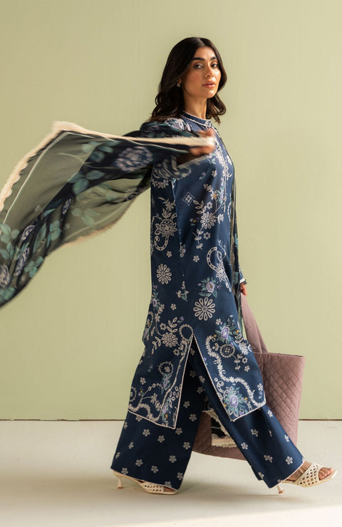 Zara_Shahjahan - Coco Prints'25 by Zara Shahjahan Printed Lawn Suit Unstitched 3 Piece - Summer Collection - aubranz.com
