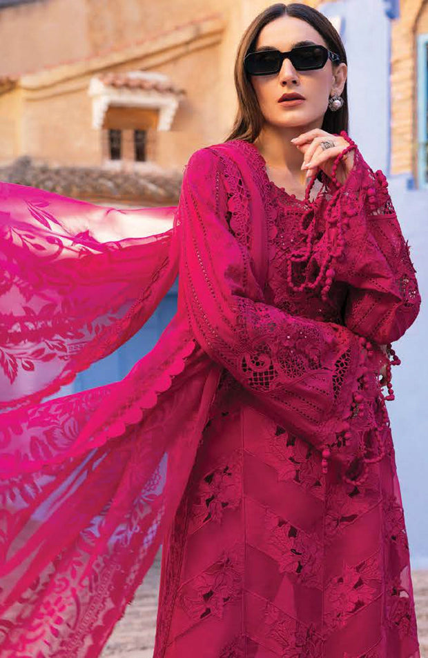 Mariab - Maria B Voyage a'Luxe x Morocco Luxury Lawn'25 Embroidered Suits Unstitched 3 Piece - Summer Collection - aubranz.com