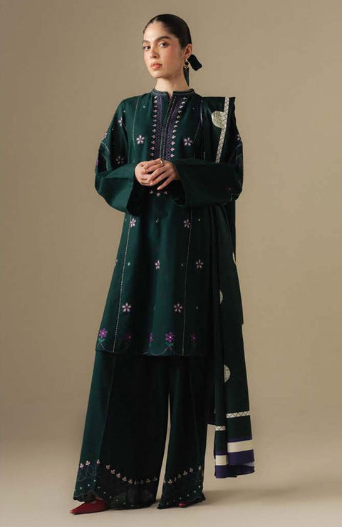 Zara_Shahjahan - COCO WINTER'25 BY ZARA SHAHJAHAN EMBROIDERED KHADDAR SUITS UNSTITCHED 3 PIECE - WINTER COLLECTION - aubranz.com