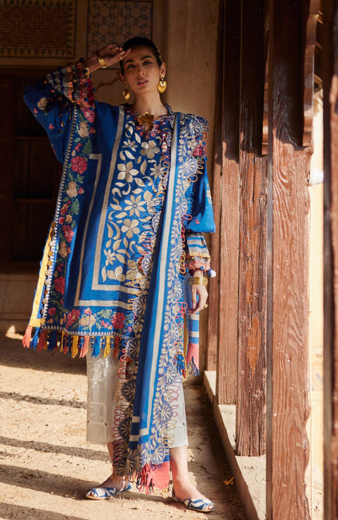 Elan - Elan Lawn'25 Embroidered Lawn Suits Unstitched 3 Piece - Summer Collection - aubranz.com